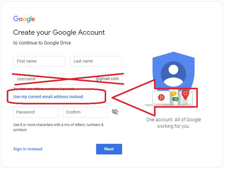 how to share google drive with another account